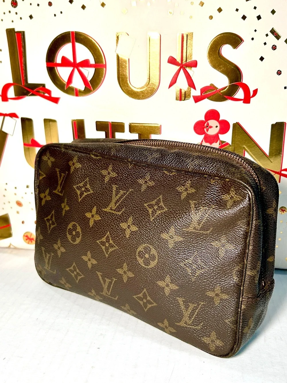 Auth Louis Vuttion Monogram Vanity pouch